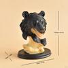 Bear Figurine, Animal Decoration for Living Room Shelf