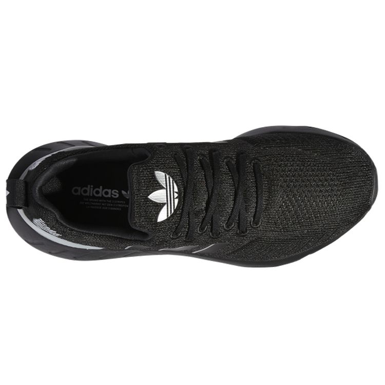 Adidas Originals Swift Run 22 Comfortable Fabric Shock Absorption Non-Slip Breathable Low-Top Casual Running Shoes Women Sneaker Black GZ4974