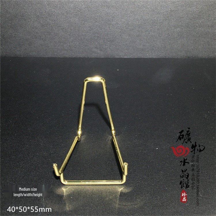 Crystal Stone Metal Bracket Alloy Display Shelf Decor