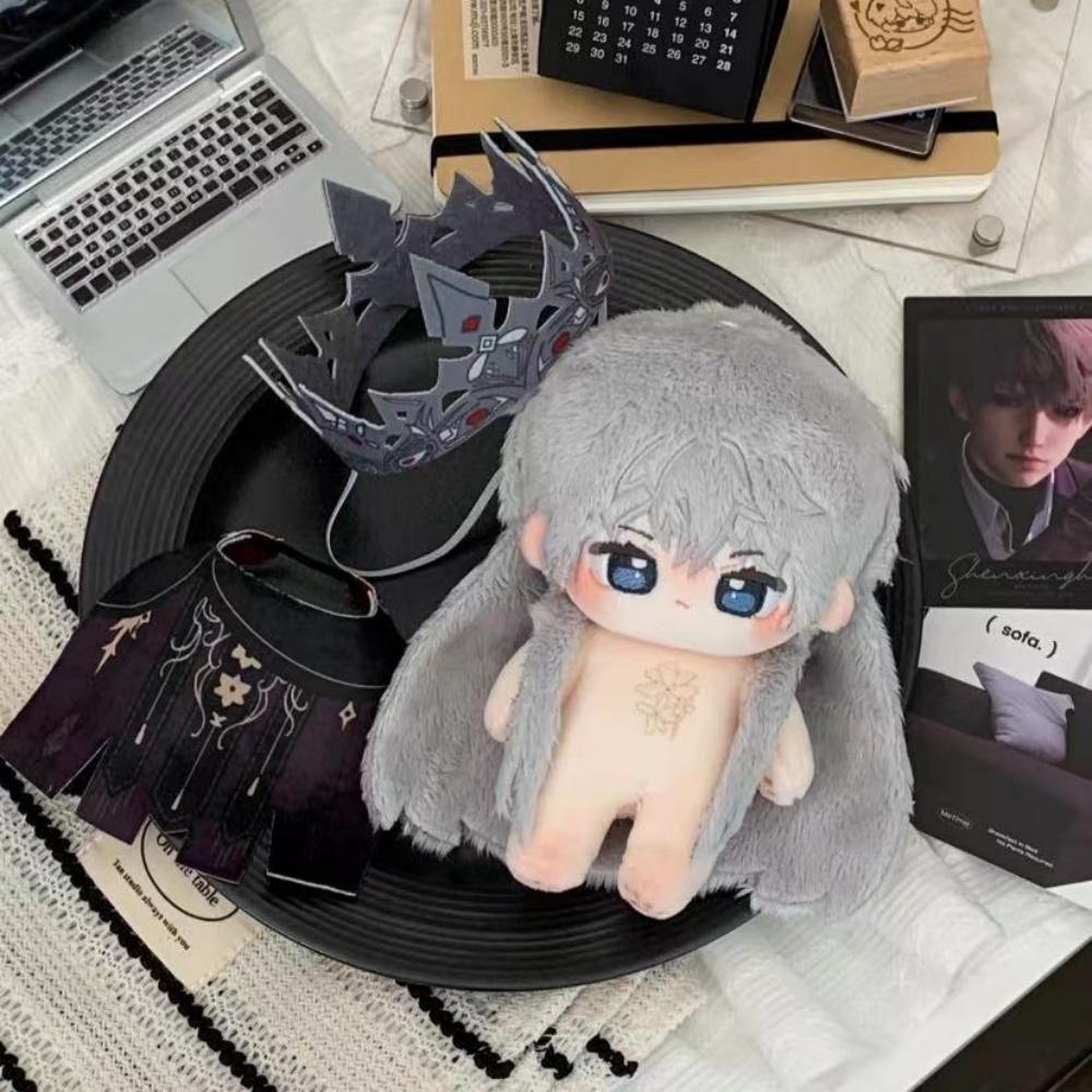 Plushie Love and Deepspace Xavier Dark King 10cm Doll Toy Plush Body Stuffed Crown Cloak Game Cosplay