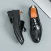 Men Casual Shoes Breathable Designer Leather Loafers for Men Driving Moccasins Comfortable Tassel Business Office Shoes Hombre