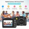 4K/60FPS 48MP High Resolution Digital Camera Multifunctional Portable 16X Digital Zoom Video
