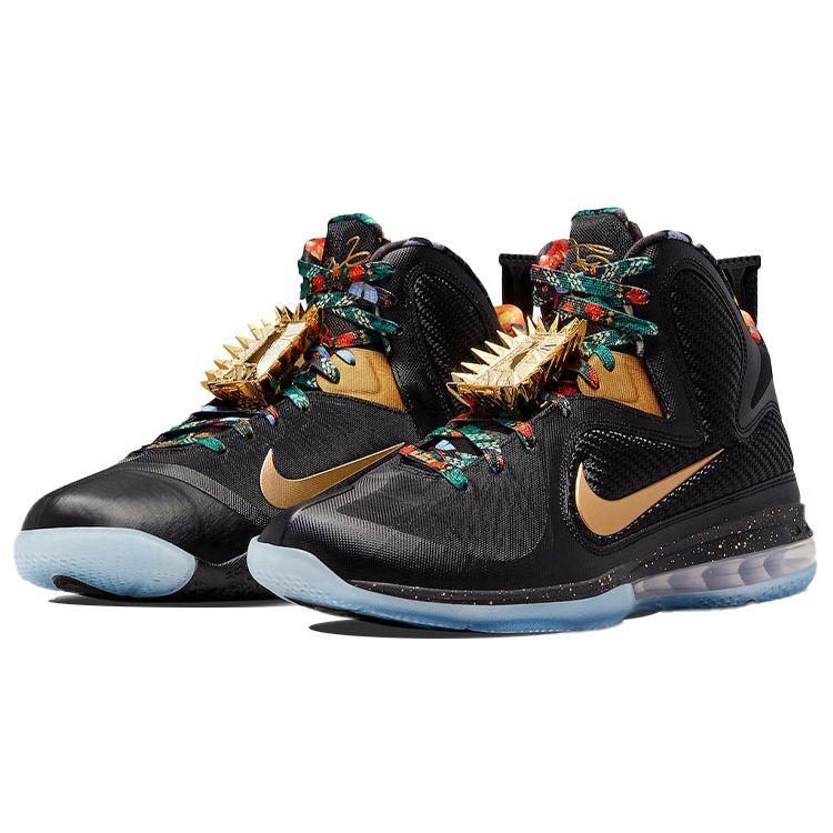 Nike Ceas LeBron 9 The Throne 2022, pantofi bărbați, negru metalic-auriu DO9353-001