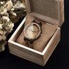 BOBO BIRD Mens Wooden Watch Analog Quartz Date Week Display Lightweight (Brown)