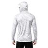Men's Sports Fishing Hoodie with Built-in Face Long Sleeve Printed Stretch Running Training Shirt
