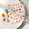 2024 Xiaohongshu Rabbit & Wreath Nail Stickers - Cute Cartoon Series in Multiple Styles
