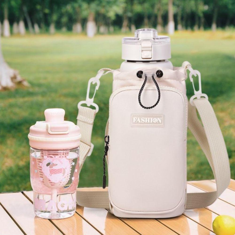 Adjustable Shoulder Strap Crossbody Water Bottle Bag Wear-resistant Waterproof Water Bottle Protective Sleeve Casual