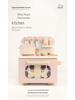 Kids' Wooden Kitchen Playset—Log Style Cooking Toy for Pretend Play