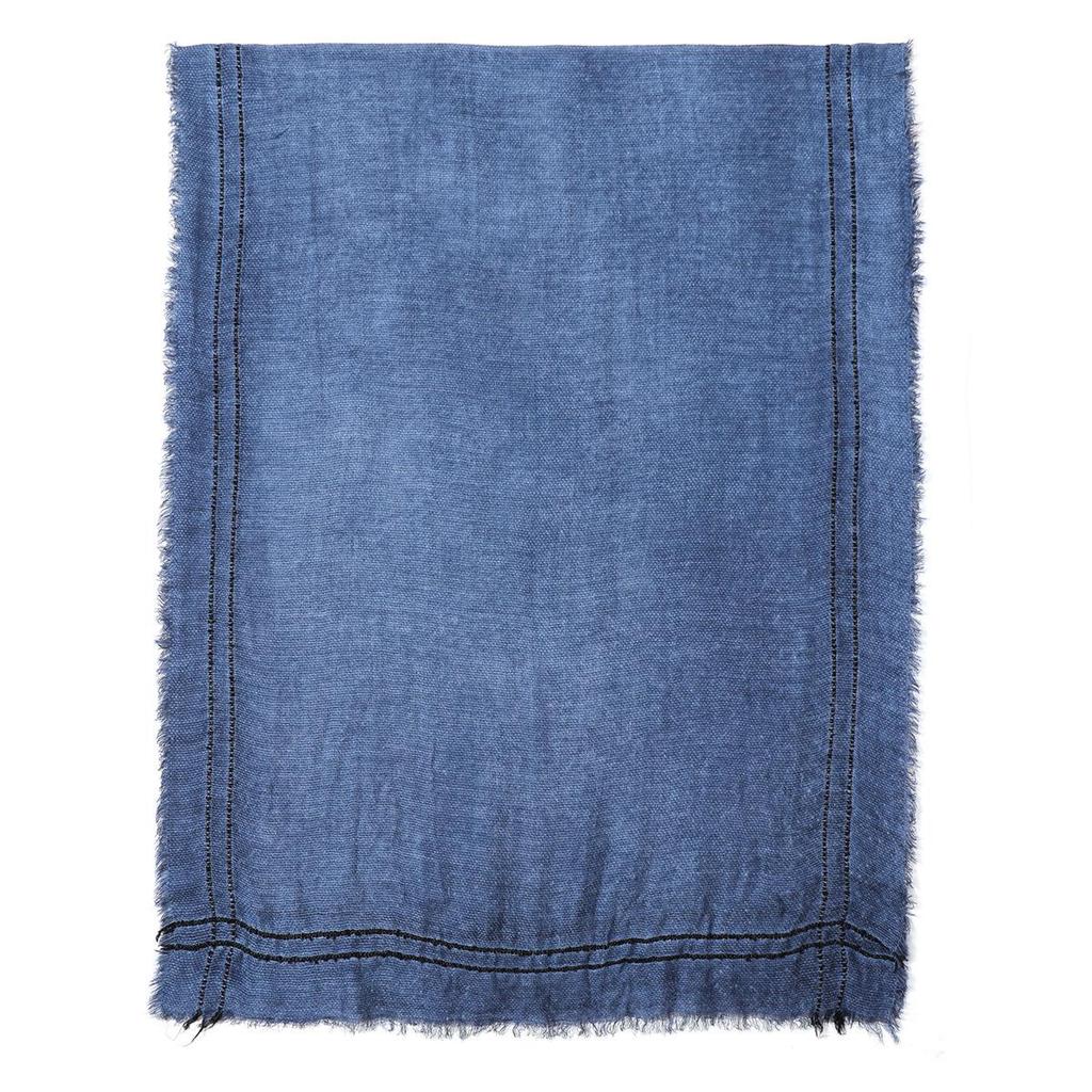 Men's Artistic Striped Scarf: Autumn & Winter Warmth with Short Tassels and Tie-Dye Design.