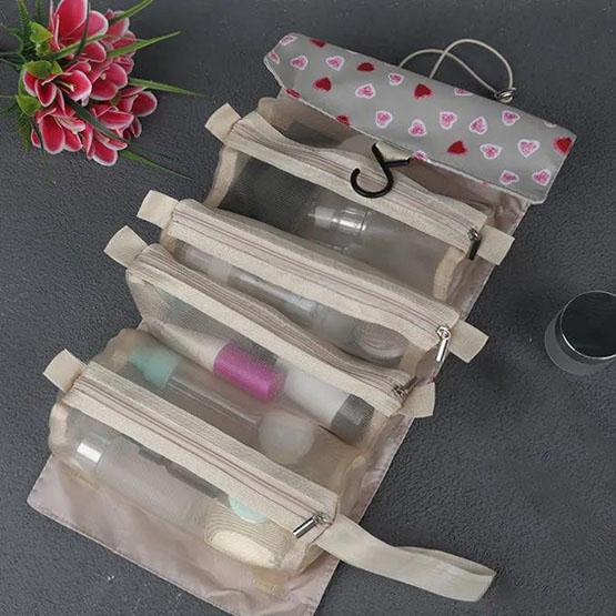 

Женская косметичка для хранения большой вместимости, портативная косметичка для переноски, многофункциональная съемная сумка для стирки 24*7cm