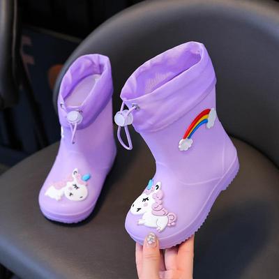 Children's Waterproof Rain Boots for Ages 2-8 - Lightweight, Non-slip Boots for Boys and Girls