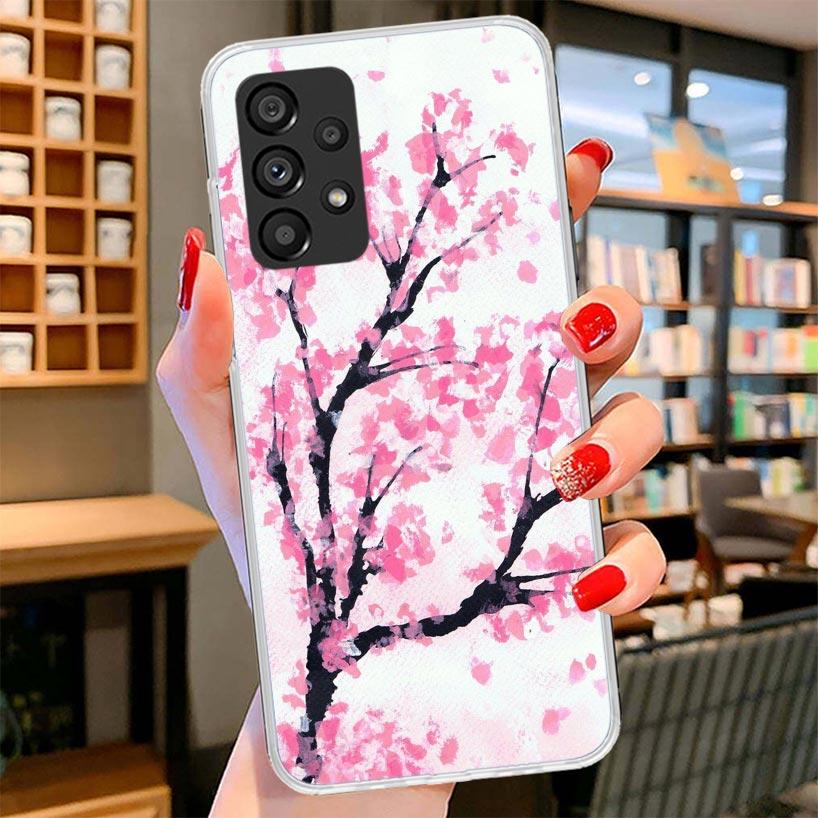 Cherry Blossom Tree Phone Case For Samsung Galaxy A17 A37 A57 A16 A26 A36 A56 A15 A25 A35 A55 A14 A24 A34 A54 A13 A23 A33 A53 Ga