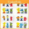 Adorável Conjunto de Brinquedos com Figuras de PVC do Elmo, Garibaldo, Monstro das Bolachas e Bert da Vila Sésamo