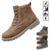 Cozy Lace-up Men's Winter Outdoor Boots With Slip Resistant And Waterproof Design