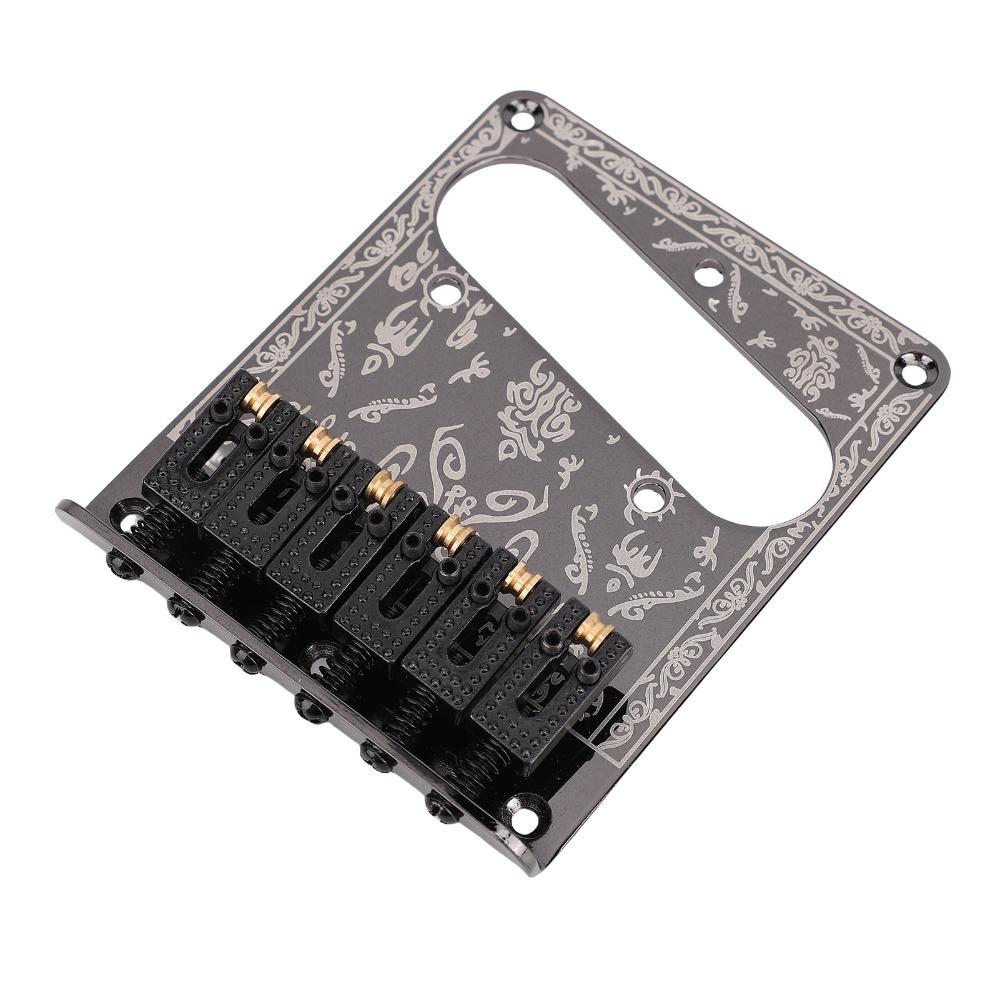 Vintage geschnitzte Basis Elektrische Gitarrenbrücke für Telecaster Gitarrenbrücke Für Elektrische Gitarre
