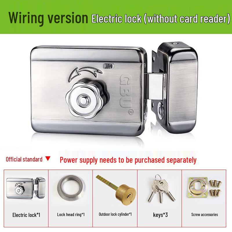 

Электрическое управление Бесшумный железный замок для дверей арендного дома Single-head Motor Lock