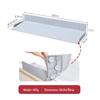 Silicone Non-Slip Sink Splash Guard with Suction Cups - Water Barrier & Separator