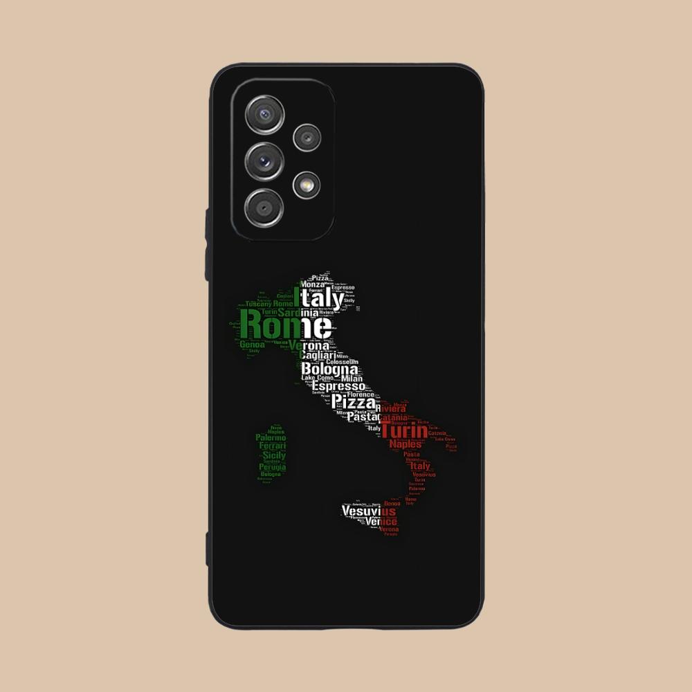 

Italy Flag Mobile Cell Phone Case for Samsung Galaxy A56 55 54 53 52 51 36 35 34 23 16 15 5G Colorful Cover Cover Pretty Galaxy A51 5G