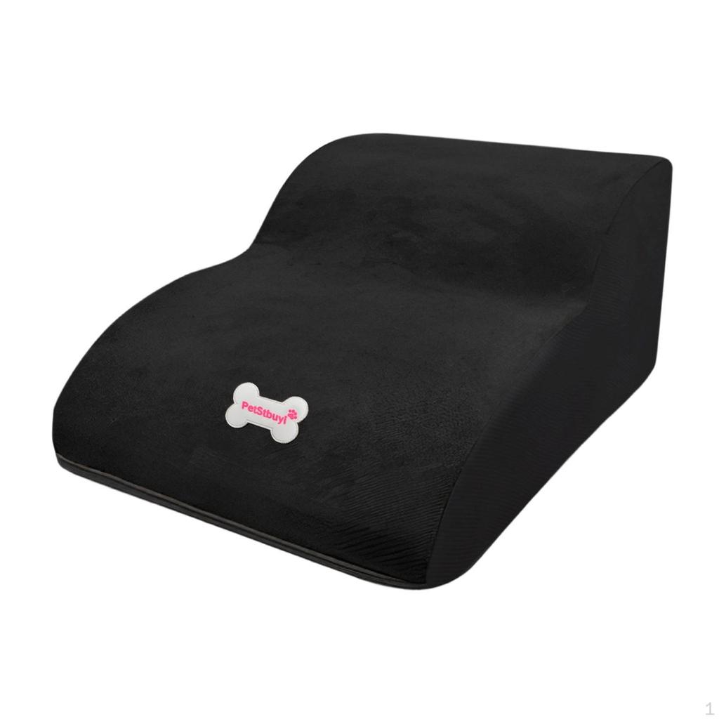 2 Step Dog Stairs Slope Stair Anti Slip Comfortable Removable Cover Multipurpose Gentle