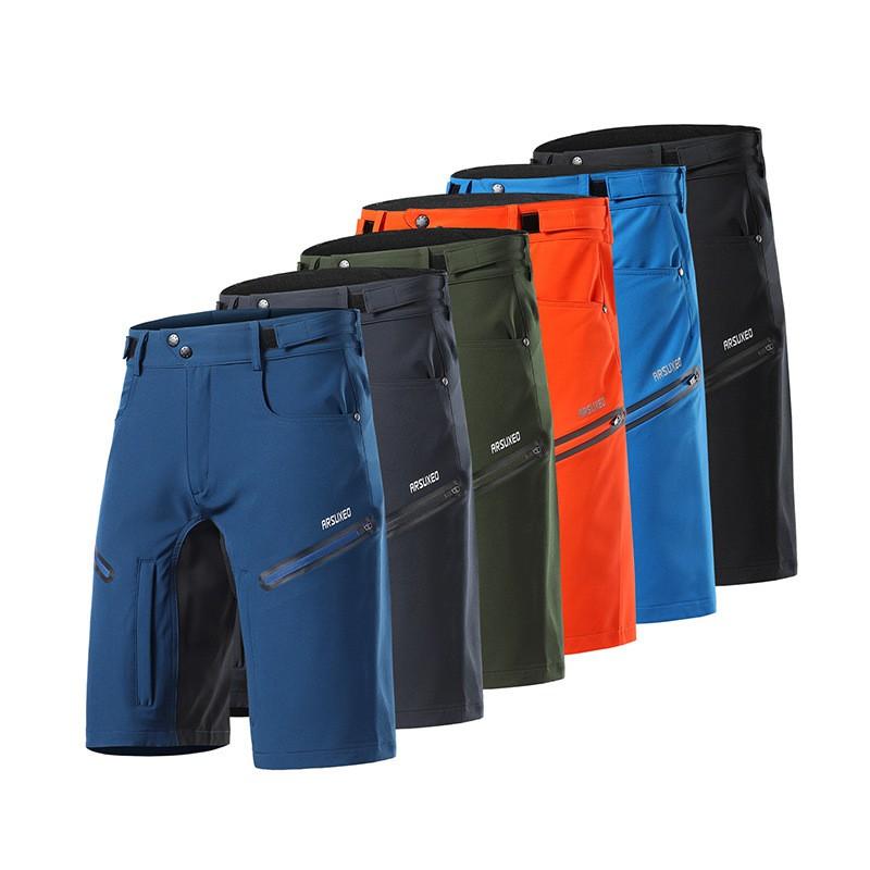 Mens Cycling Shorts 5 Quick-Dry Breathable Mountain Bike Trail Running Hiking Outdoor Sports