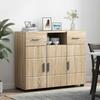 Wooden Cabinet Sonoma Oak 88.5 x 30.5 x 73 cm Engineered Wood