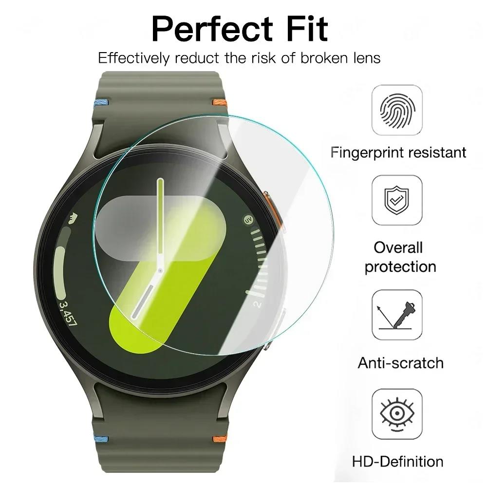 For Samsung Galaxy Watch 7 40mm 44mm 7 Ultra 47mm Full Screen Protector Tempering Glass Watch With Install Kit Remove Explosion