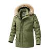 2024 New Winter Men Long Coat Military Fur Hood Warm Tactical Bomber Army Korean Thick Multi Pockets Overcoat Male Warm Parka