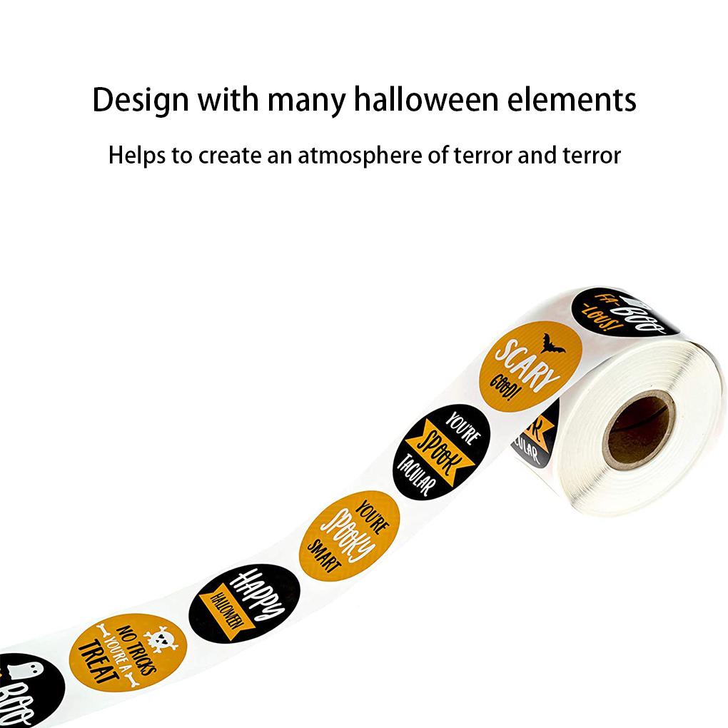 Halloween Packaging Sticker Festival Party Gift Label Candy Box Scrapbooking Horror Spooky Creepy Packing Seal Decoration
