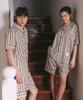 Mielsommeu [2Pack] Solemare Colorful Striped Pajama Set Wood