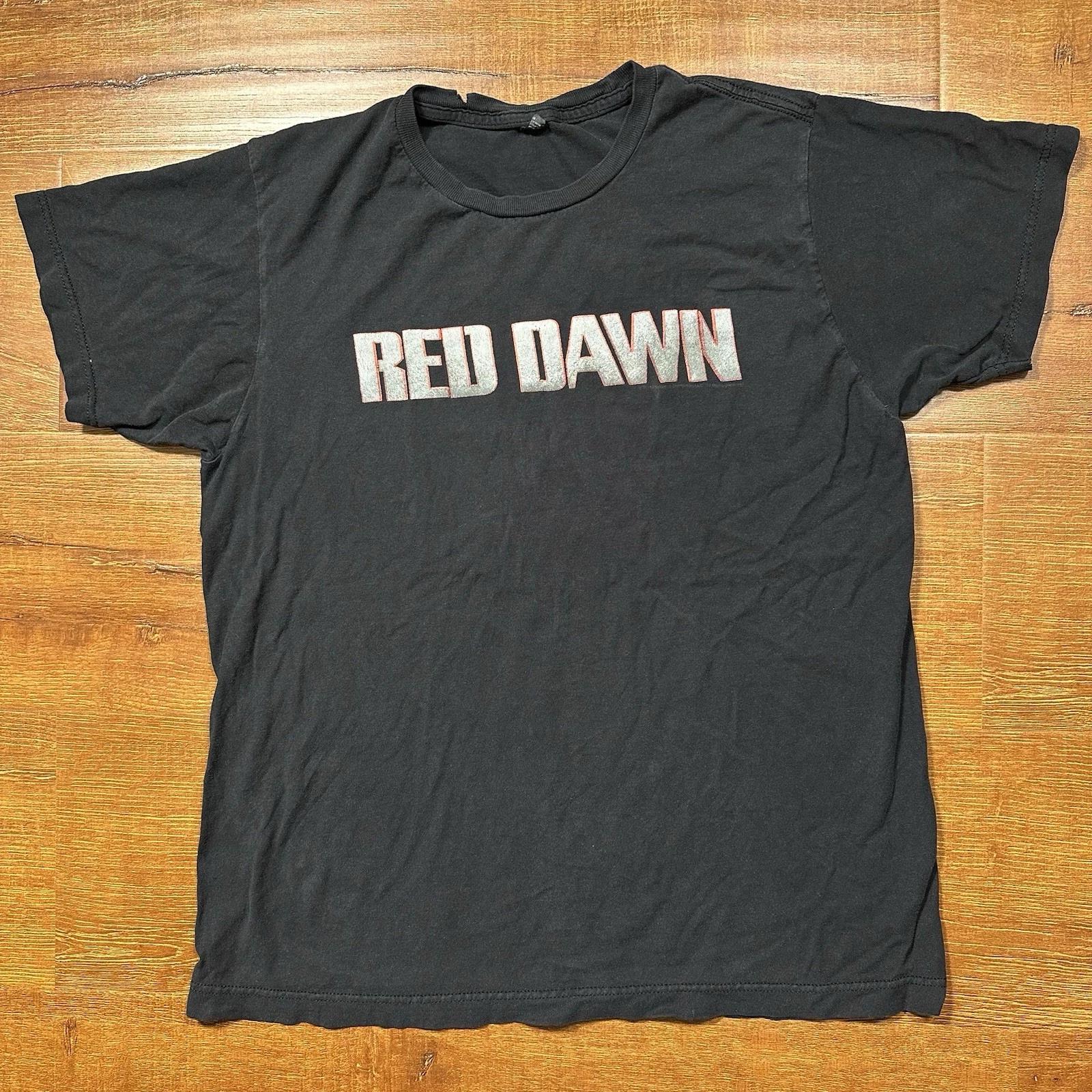 Red Dawn Movie Promo T Shirt Mens S Black 2012 Official Limited Edition Rare 2XL