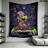 Courage the Cowardly Dog Wall Tapestry Aesthetic Wall Hanging Printed Fabric Blanket Decorative Tapestries for Bedroom Living Room Home Decor