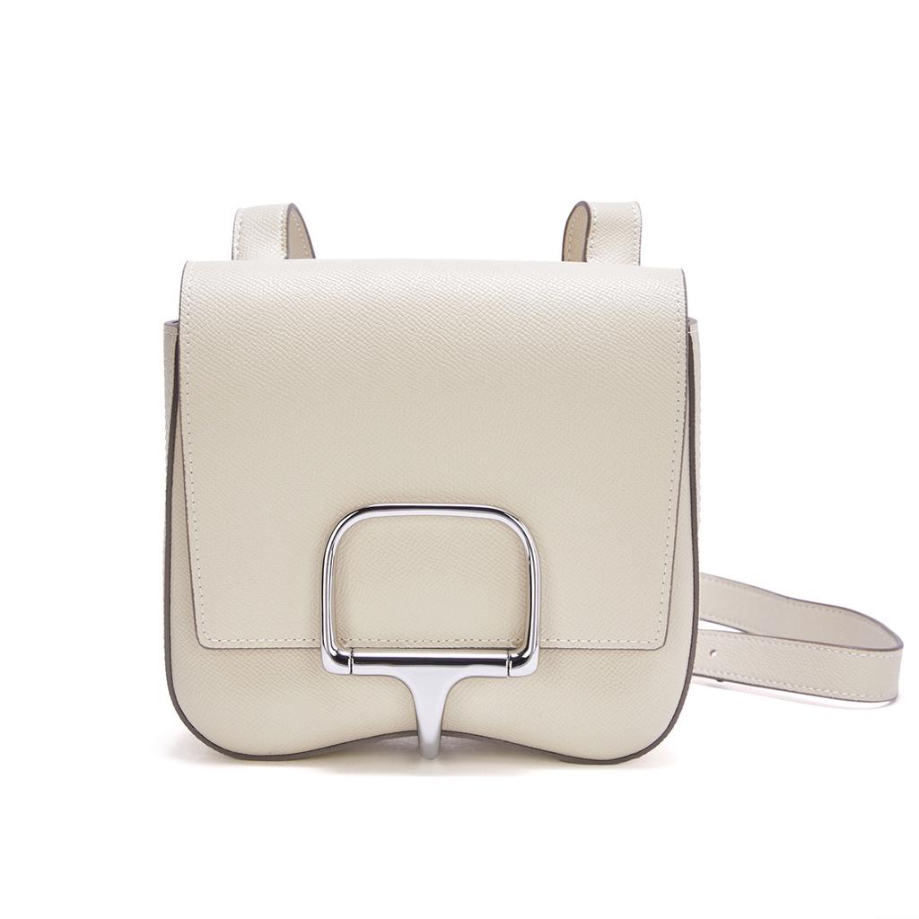 Bag 2025 New Hand Rubbed Pattern Buttocks Bag Leather Fashionable And Simple Shoulder Crossbody Bag Fresh Cowhide Saddle Bag