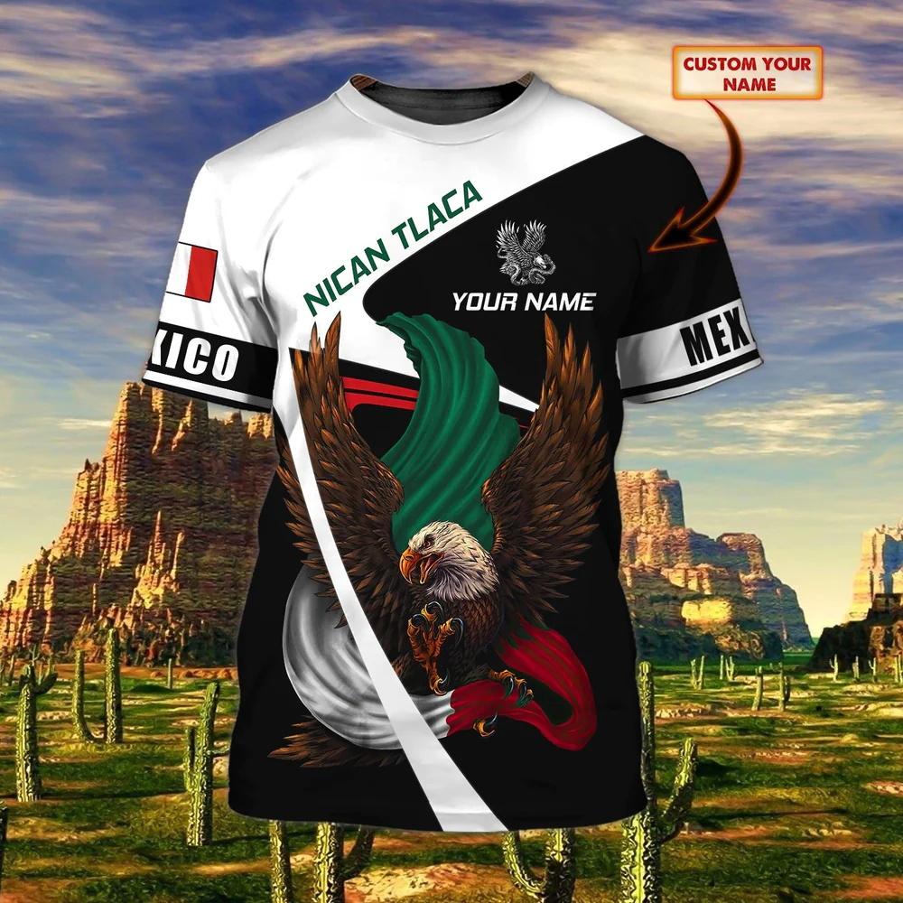 Mexico National Flag Printed Summer Men's O-Neck T-Shirts Casual Short Sleeve Oversized Pullover Fashion Streetwear Men Clothing