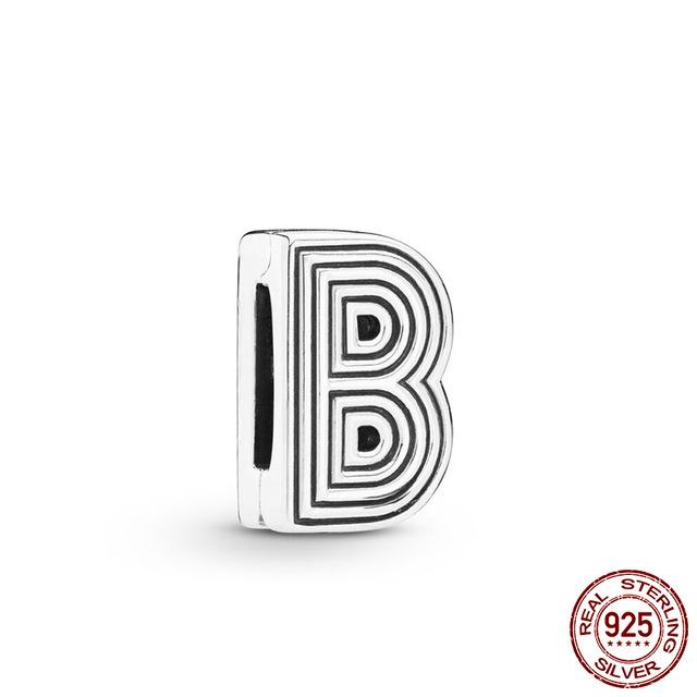 New Copper A-Z26 English Letter Bonded Beads That Can Be Freely Combined Are Fit For Flat Bracelets Diy Fine Jewelry