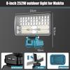 Cordless Floodlight Portable LED Work Light with Dual USB Ports for Makita/Milwaukee/DL 18V/20V Batteries for Outdoor Camping