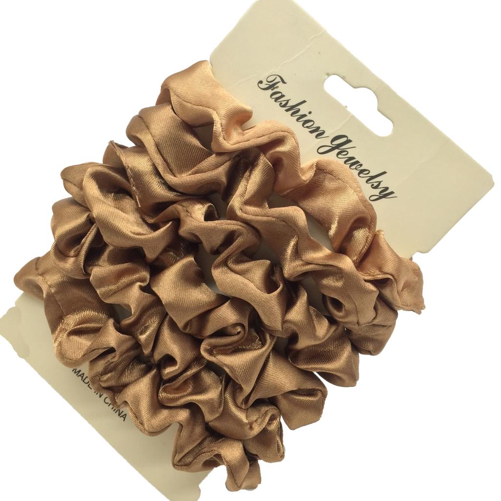 6/5pcs/set Satin Hair Scrunchies for Women Small Cute Scrunchy for Hair Headwear for Ponytail Accessories Rubber Band Black
