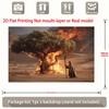 2D Desert Burning Tree Backdrop, Religious Background