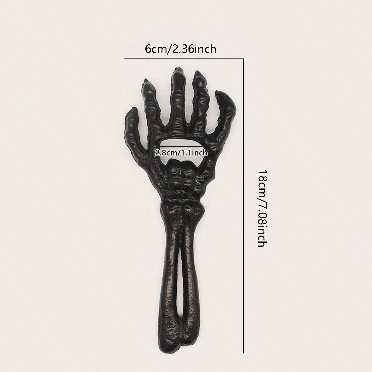 

1 шт.-Металлические открывалки для бутылок в виде черепа - Уникальная открывалка для пива и напитков, Идеально подходит для Хэллоуин-вечеринок и основных вещей для домашнего бара чёрный