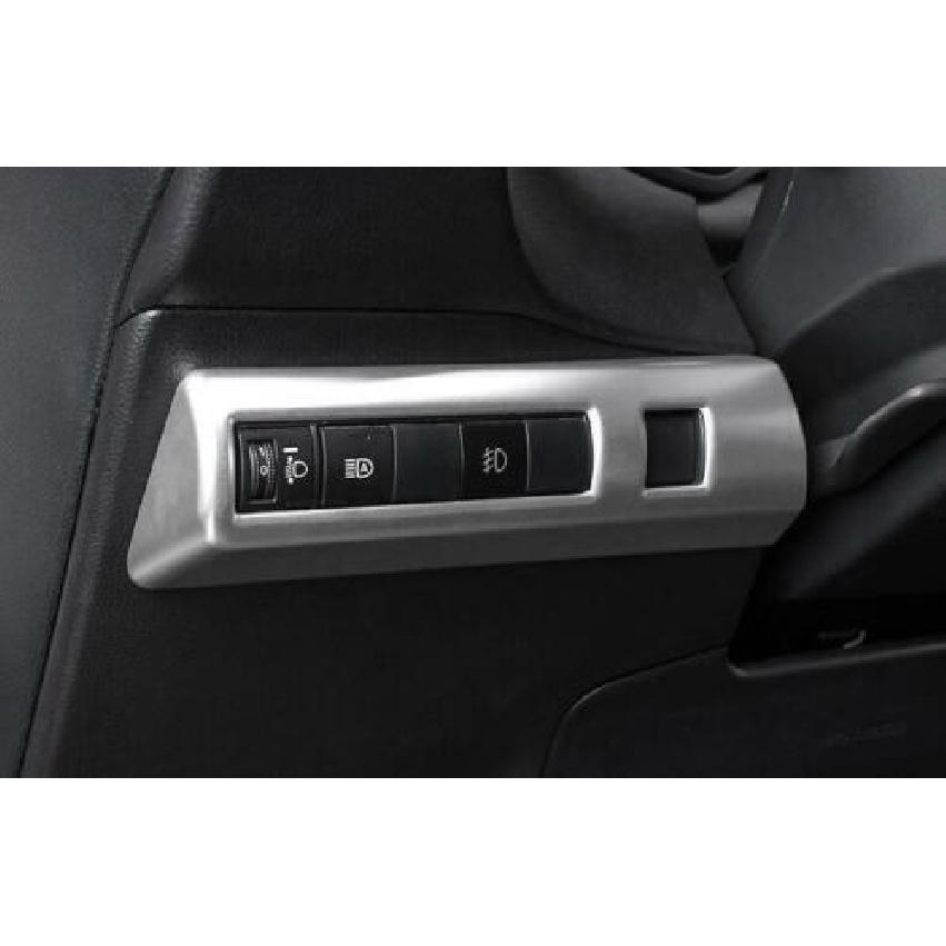 1pcs For Toyota Corolla Cross - Silver Cover Trim Headlight Button Frame