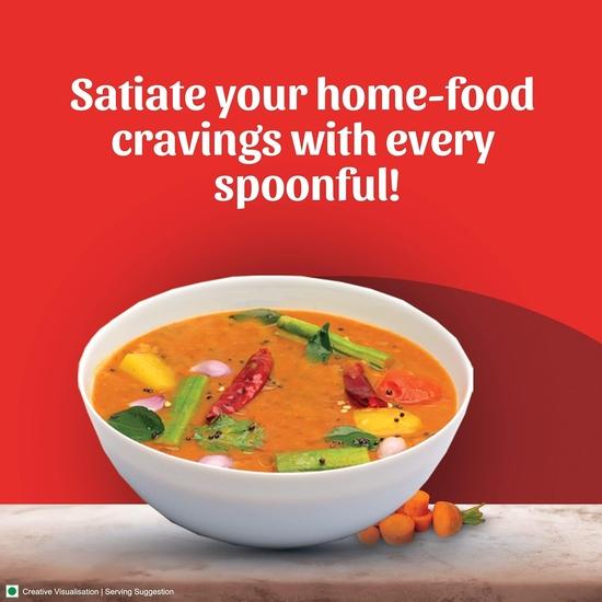 Aashirvaad Instant Sambar with Added Vegetables, Ready To Eat, Goodness of Dals, No Added Preservatives, Ready In 8 Minutes, 30g