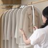 Transparent Hanging Garment Dust Cover for Long Coats, Jackets, and Suits