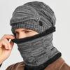 Winter cold weather gear neck warmer beanie mask hat set for men