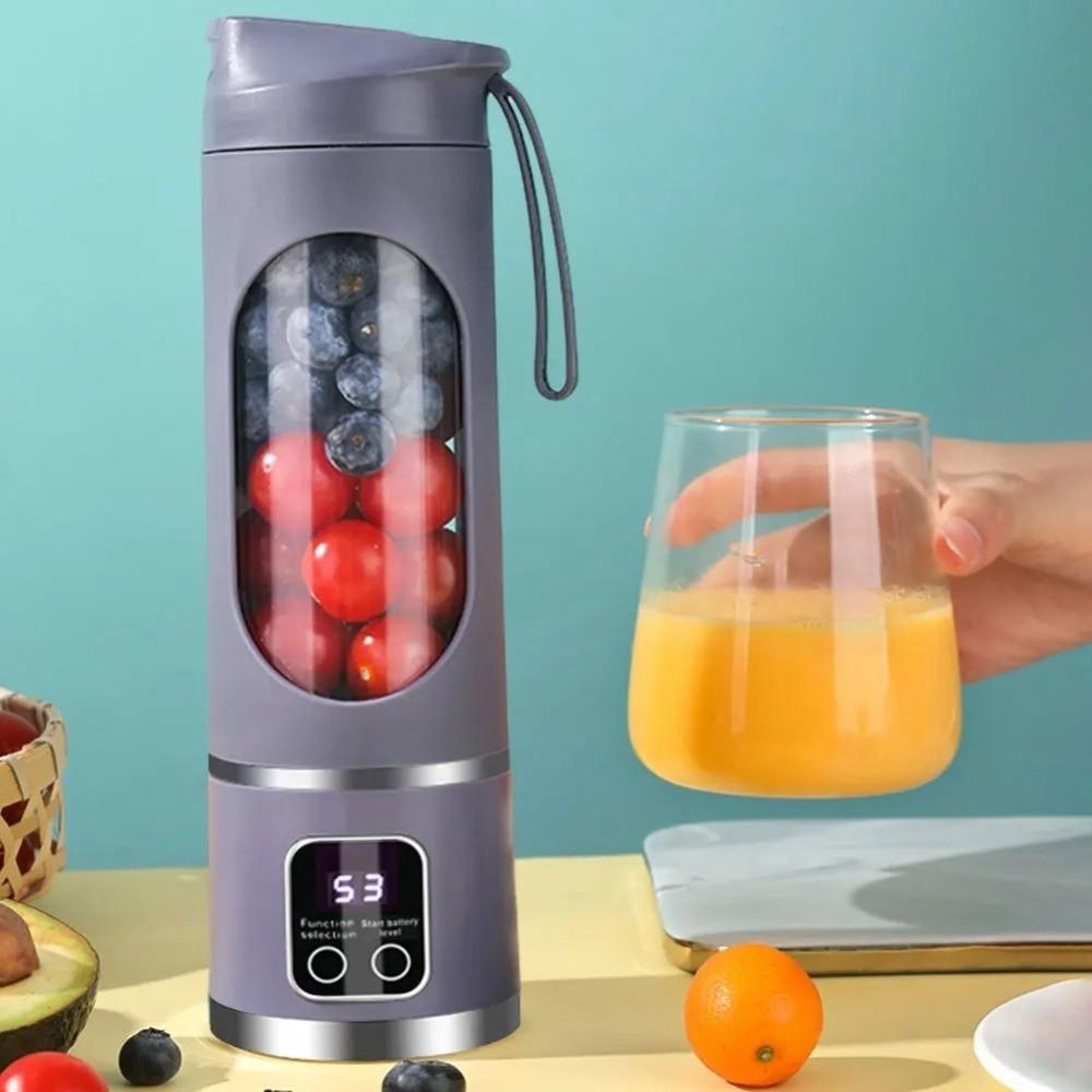 12 Blades Mini Juice Mixer 450ML Capacity Fruit Extractor Portable Juicer Blender  Travel