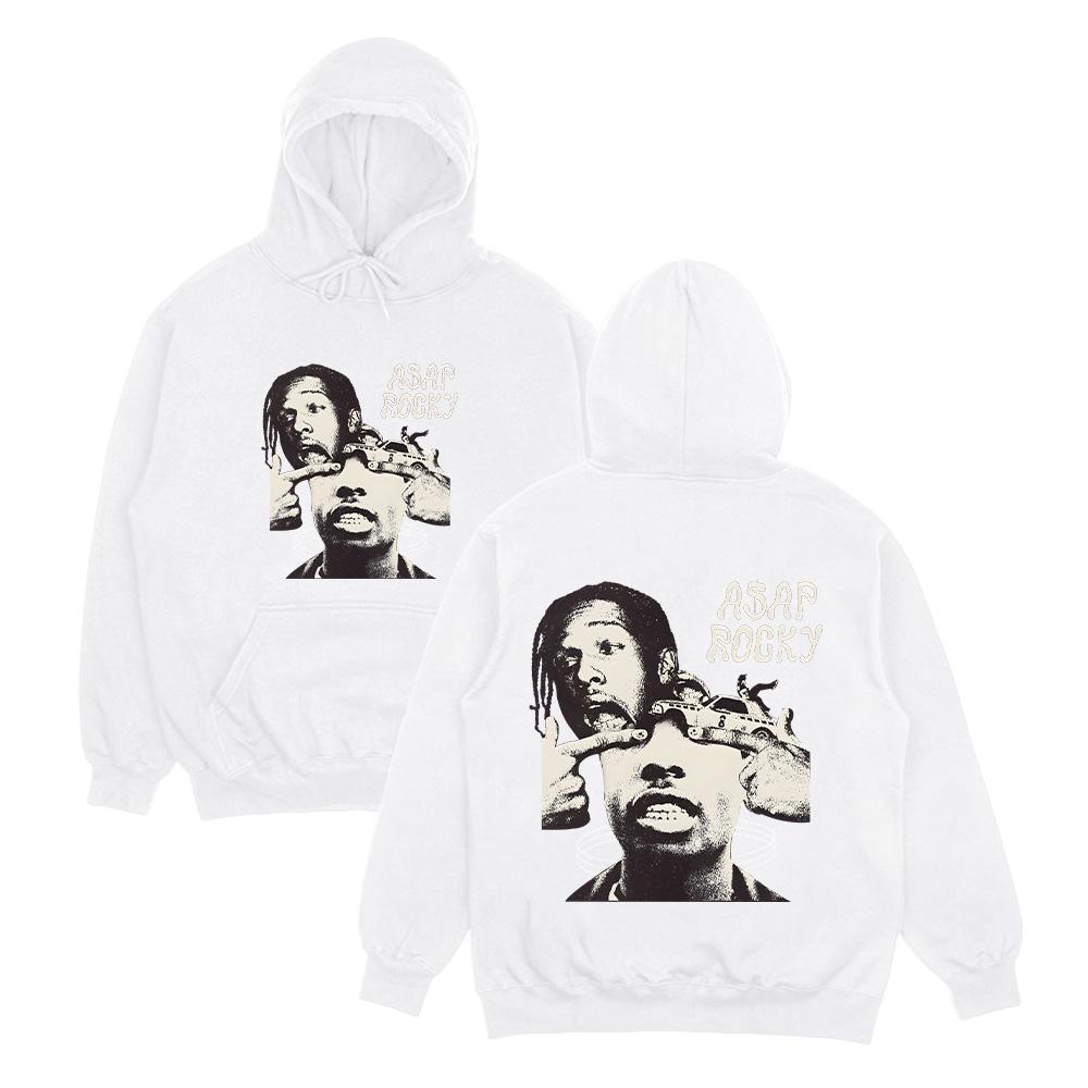 

Худі A$AP Rocky Реп Музика Светри ASAP Rocky Нарешті Альбом Asap Вуличний одяг Y2K Apper Ретро Унісекс Одяг XL білий