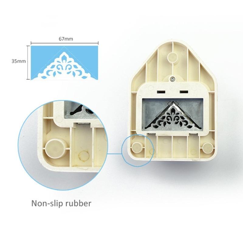 Flower Pattern Corner Puncher for Paper Label Cardstock Corner Paper Puncher for Art Craft Scrapbooking Card Making