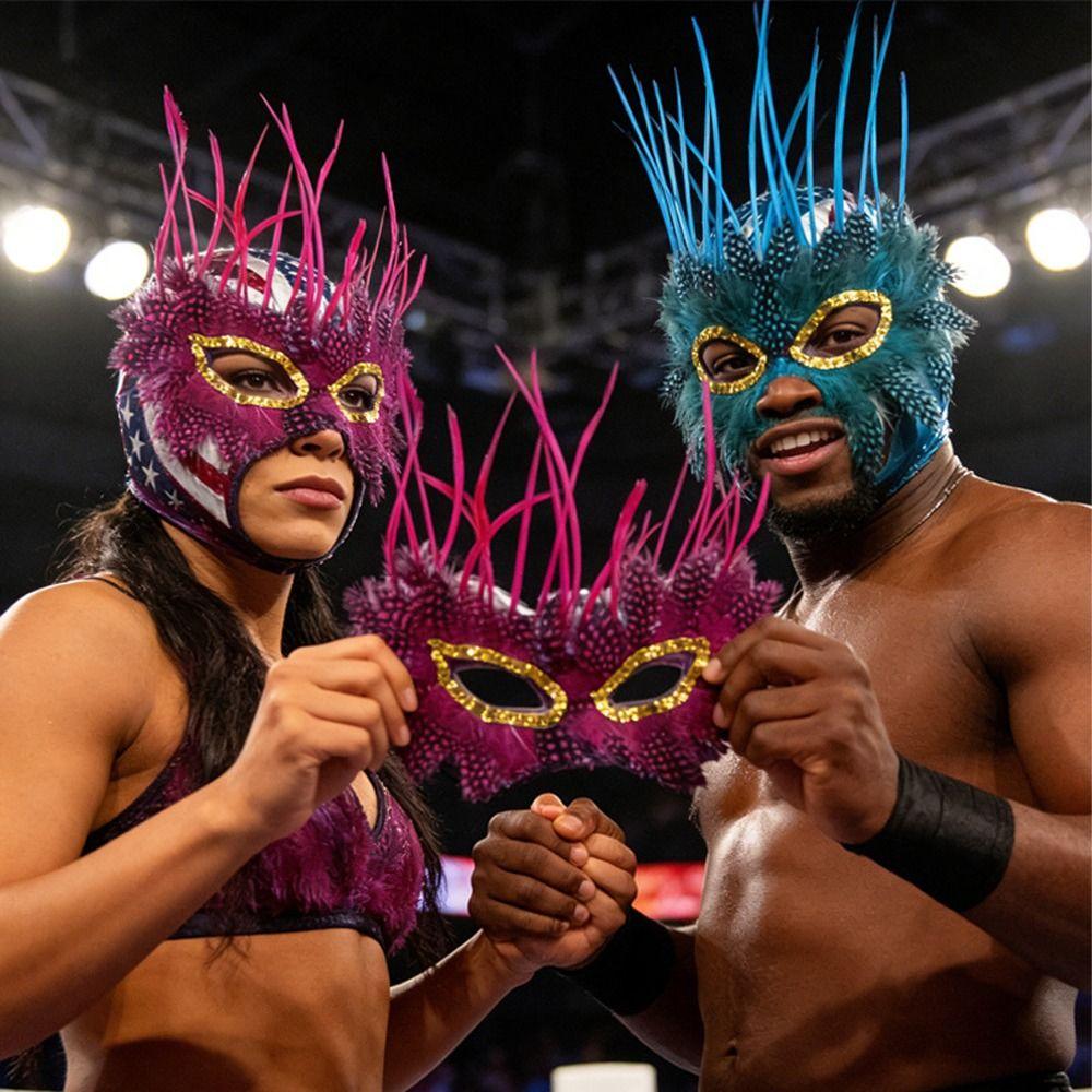 Comfortable Wear Venetian Mask Exquisite Detail Masquerade Mask Feather Mask  Birthday Party