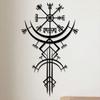 One Piece Handmade Norse Viking Wall Art Rune Decor Metal Craft Home Hanging Gift For Museum Nordic Mythology Theme Restaurant