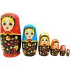 6 Layer Matryoshka Doll Toys Animals Pattern Animal Stacking Dolls  Birthday Gift