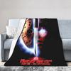 Friday Jason Voorhees 13th Blanket Flannel  Winter Horror Scary Halloween Portable Warm Throw Blanket for Office