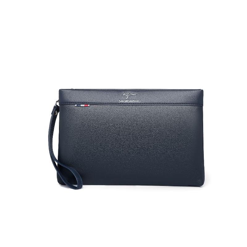 Men's Genuine Leather Underarm Mobile Phone Bag Clutch Bag Business Commuter Long Wallet First Layer Cowhide Bag